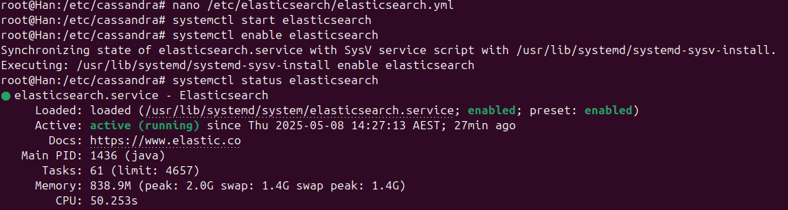 Elasticsearch Status